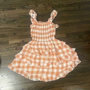 Olivaceous Gingham Dress Small NWT